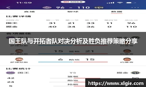 国王队与开拓者队对决分析及胜负推荐策略分享